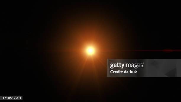red lens flare overlay on black background design element - multiple exposure stock pictures, royalty-free photos & images