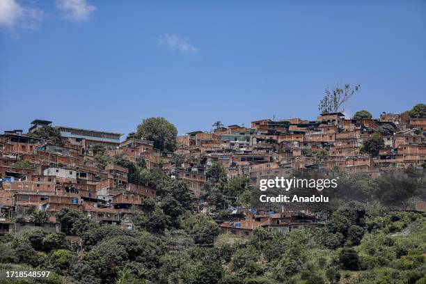 General view of the neighborhood of Antimano, in Caracas, Venezuela on September 6, 2023. Located in the capital of Venezuela, the Urban Agricultural...