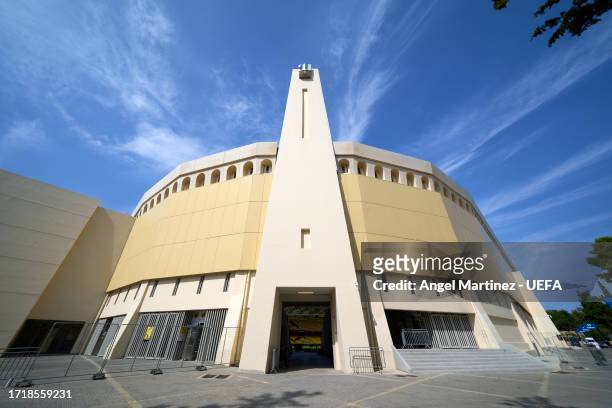 General view outside the stadium prior to the UEFA Europa League match between AEK Athens and AFC Ajax at AEK Arena on October 05, 2023 in Athens,...