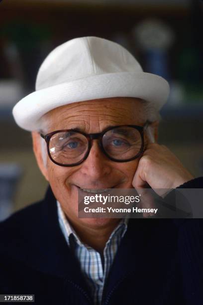 American television writer and producer Norman Lear is photographed July 12, 1987 in New York City.