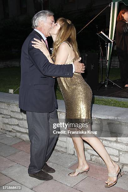 Maria Koteneva With Alexander Graf Von Hardenberg At Farewell Party The Ambassador Of The Russian Federation In Russian Palais Unter Den Linden in...