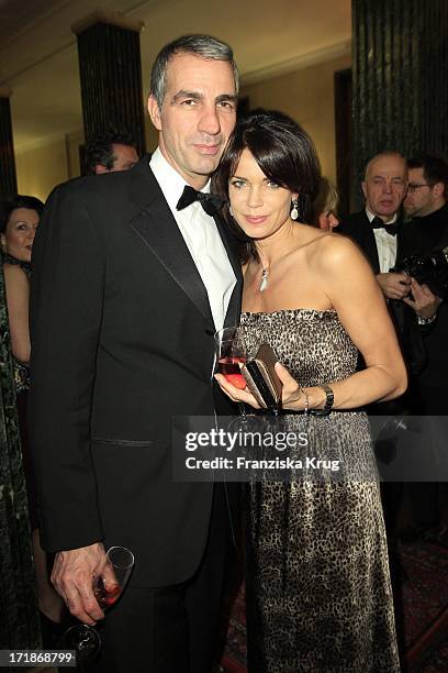 Gerit Kling and husband Stefan Henning at the Fashion-Gala "Russian Spring in Berlin" In The Embassy Of The Russian Federation in Berlin