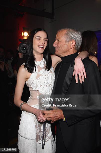 Photographer Peter Beard And Maria Carla Boscono at the gala dinner at the presentation Of the Pirelli Calendar 2009 " at the Station In Berlin