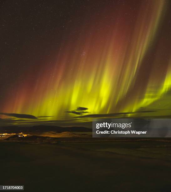 nordlicht, polarlicht, aurora borealis, northern light - polarlicht imagens e fotografias de stock