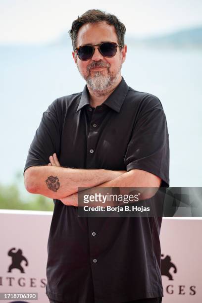 Director Paco Plaza attends "Hermana Muerte" photocall during Sitges Film festival 2023 on October 05, 2023 in Sitges, Spain.