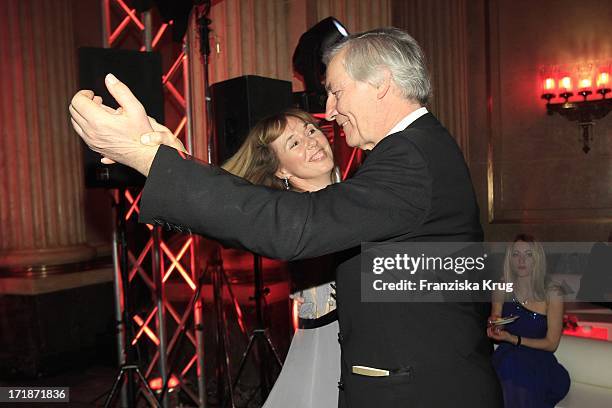 Maria Koteneva Dancing With Alexander Graf Von Hardenberg In The Fashion Gala "Russian Spring in Berlin" In The Embassy Of The Russian Federation in...