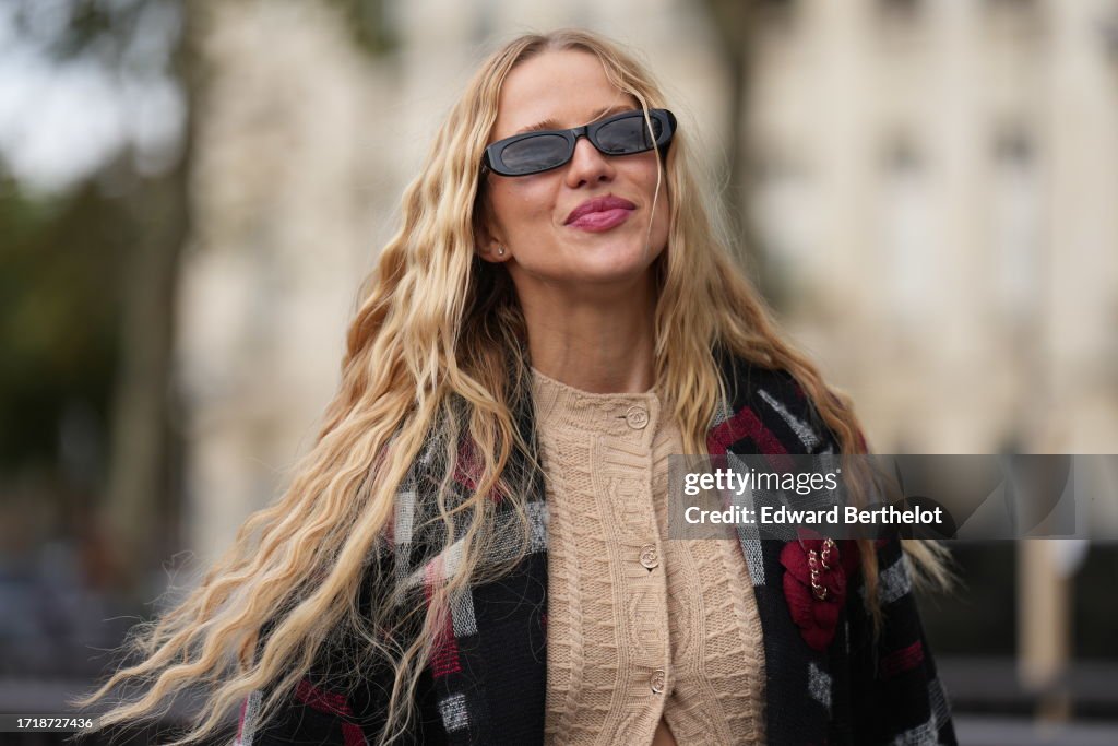 Street Style - Paris Fashion Week - Womenswear Spring/Summer 2024 - Day Nine