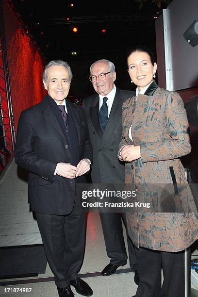 Jose Carreras With wife Jutta Jäger And Karl Scheufele at the Party After The Mdr show "Jose Carreras Gala" in Leipzig