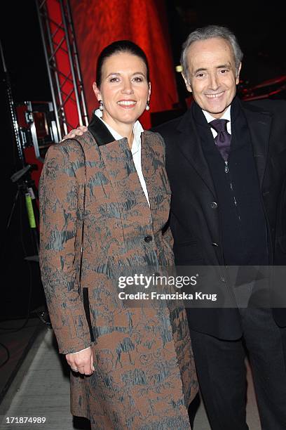 Jose Carreras With wife Jutta Jäger at the Party After The Mdr show "Jose Carreras Gala" in Leipzig