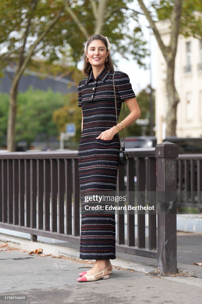 Street Style - Paris Fashion Week - Womenswear Spring/Summer 2024 - Day Nine