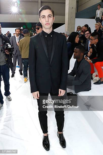 Alex Fleming aka Black Atlass attends Dior Homme Menswear Spring/Summer 2014 Show as part of the Paris Fashion Week on June 29, 2013 in Paris, France.