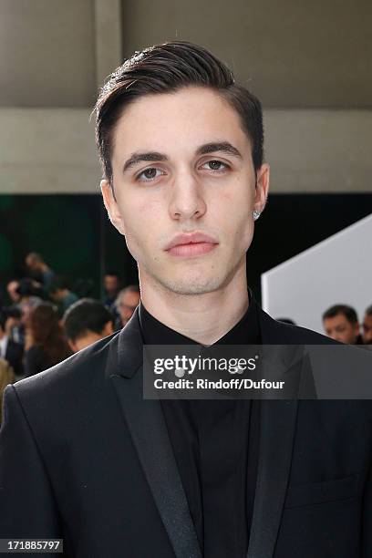 Alex Fleming aka Black Atlass attends Dior Homme Menswear Spring/Summer 2014 Show as part of the Paris Fashion Week on June 29, 2013 in Paris, France.