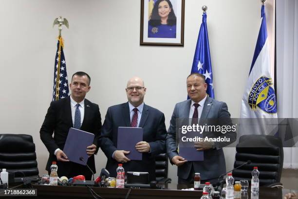 United States ambassador to Kosovo Jeffrey M. Hovenier , Director General of Kosovo Police Gazmend Hoxha and Director General of the Kosovo Police...