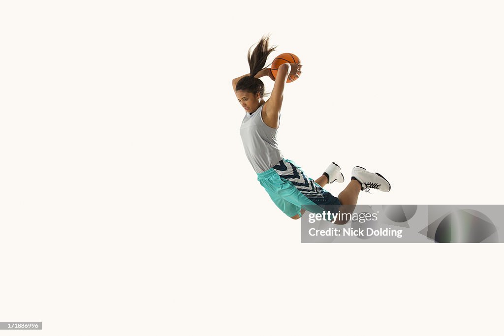 Flying Basketball Player 13