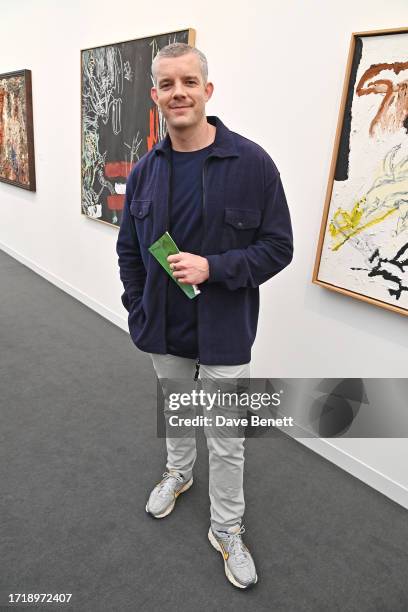 Russell Tovey attends a VIP Preview of the Frieze Art Fair 2023 in Regents Park on October 11, 2023 in London, England.