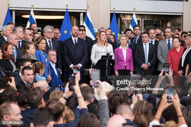 President of the European Union institutions President of the European Council Charles Michel, the President of the European Parliament Roberta...