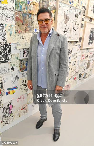 Andre Balazs attends a VIP Preview of the Frieze Art Fair 2023 in Regents Park on October 11, 2023 in London, England.