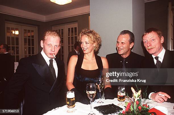 Ben Becker, Katja Riemann,Peter Sattmann und Otto Sanders bei der Bz Kultur Gala In Berlin.