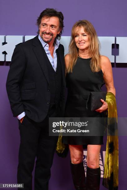 Richard Hammond and Mindy Hammond attend "The Bikeriders" Headline Gala premiere during the 67th BFI London Film Festival at The Royal Festival Hall...