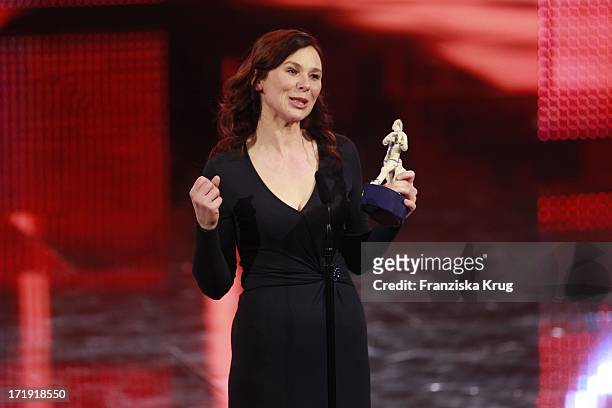 Preisträgerin Bettina Mittendorfer Bei Der Verleihung Des Bayerischen Filmpreises Im Prinzregententheater In München