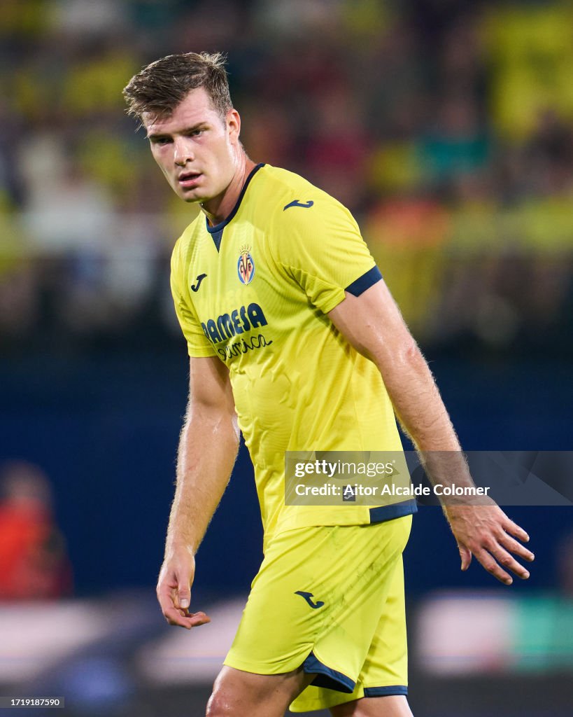 Alexander Sorloth of Villareal FC looks on during the UEFA Europa ...