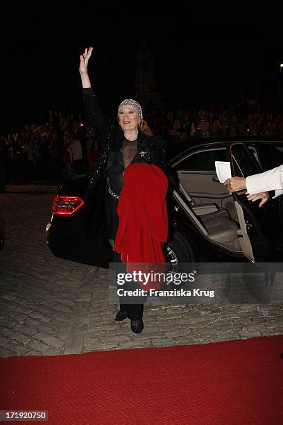 Sängerin Margot Werner Beim Empfang Der Staatskanzlei Anlässlich Der Eröffnung Der Bayreuther Festspiele 2011