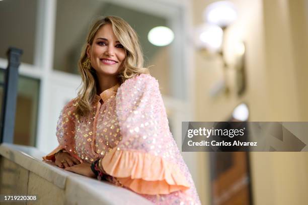 Alba Carrillo poses for a portrait during the presentation of her new book "Lista Para La Vida" at the Circulo de Bellas Artes on October 05, 2023 in...