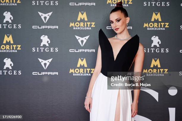 Actress Aria Bedmar attends "Hermana Muerte" premiere during Sitges Film festival 2023 on October 05, 2023 in Sitges, Spain.
