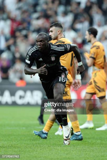 Vincent Aboubakar of Besiktas during the UEFA Europa Conference League 2023/24 Group D Besiktas JK and FC Lugano on October 5, 2023 in Istanbul,...