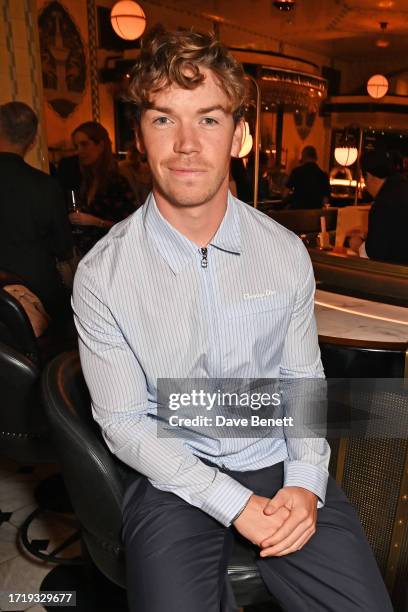 Will Poulter attends Harrods Iconic Dining Hall relaunch hosted by Stanley Tucci on October 5, 2023 in London, England.