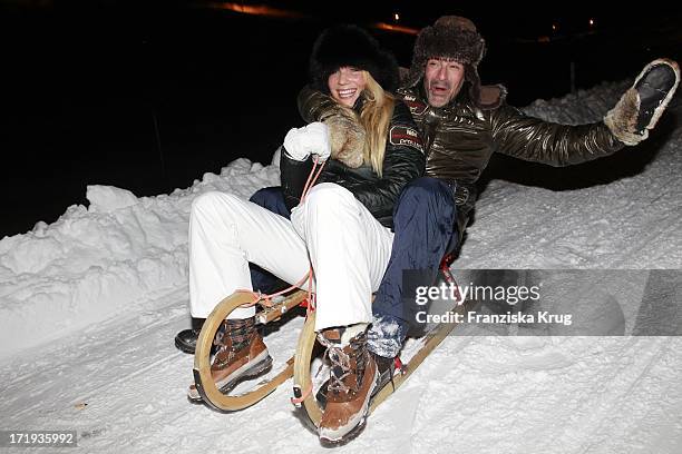 Gedeon Burkhard Mit Freundin Anika Bormann Beim Tirol Cross Mountain 2011 In Kühtai