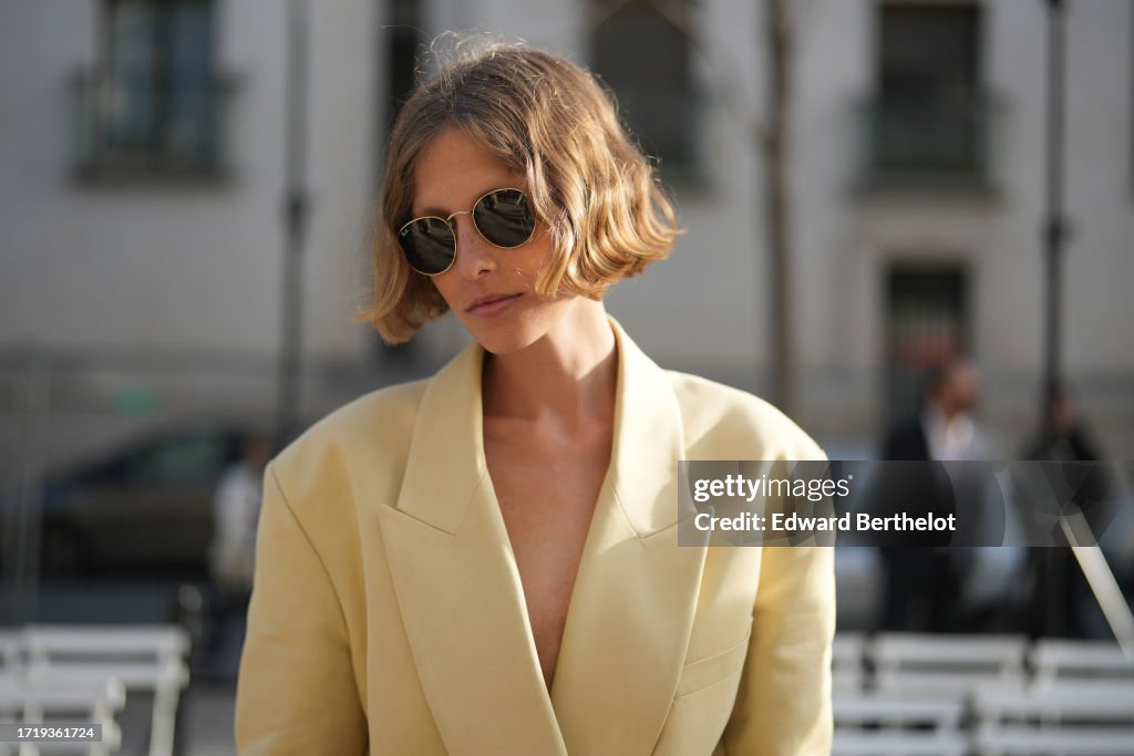 Street Style - Paris Fashion Week - Womenswear Spring/Summer 2024 - Day Eight