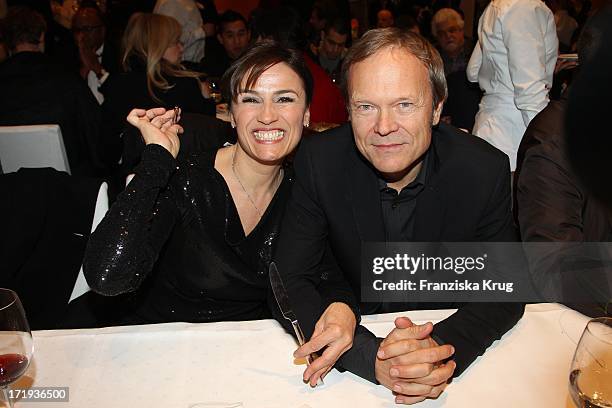 Sandra Maischberger Und Ehemann Jan Kerhart Bei Der Party Zum Eröffnungsfilms Farewell My Queen In Berlin