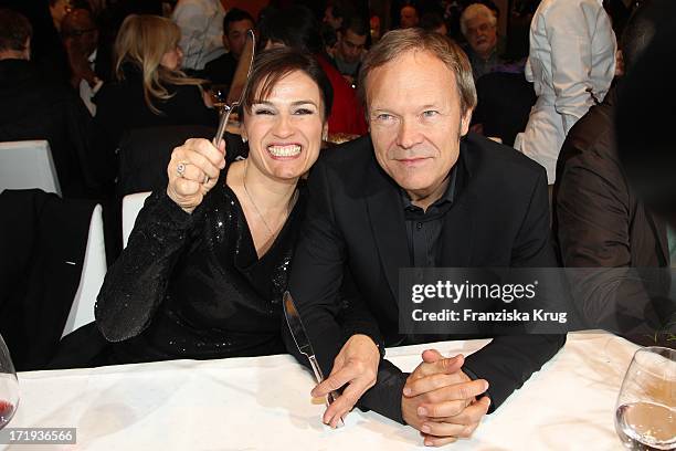 Sandra Maischberger Und Ehemann Jan Kerhart Bei Der Party Zum Eröffnungsfilms Farewell My Queen In Berlin