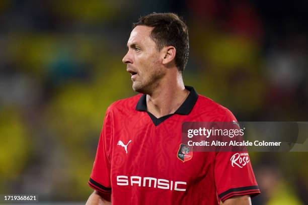 Nemanja Matic of Stade Rennais FC looks on during the UEFA Europa League Group F match between Villarreal CF and Stade Rennais FC at Estadio de la...