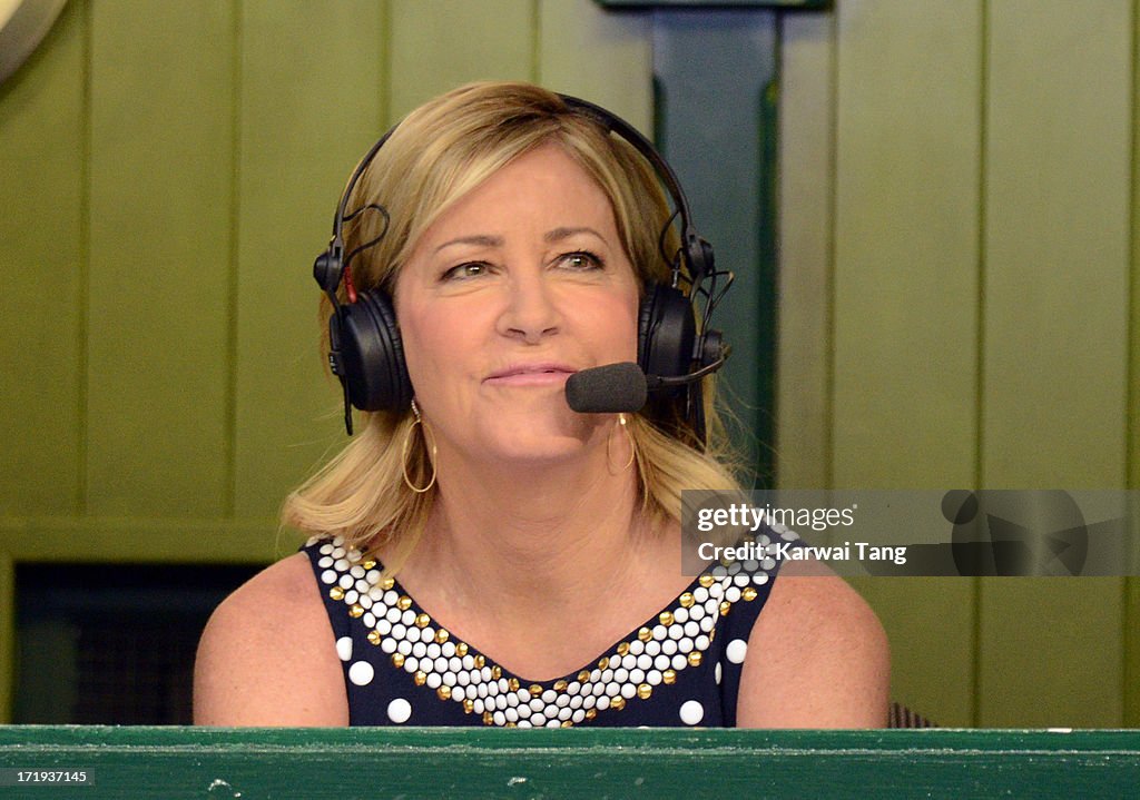 Celebrities Attend Wimbledon 2013 - Day 6