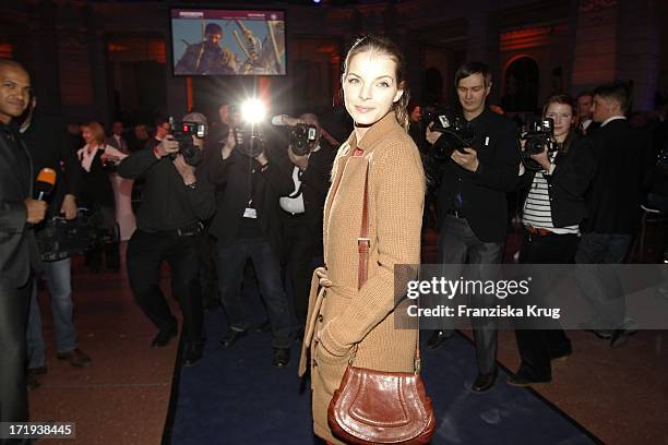 Yvonne Catterfeld Bei Der Ard Blue Hour Opening Party Im Museum Für Kommunikation In Berlin