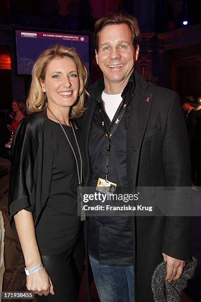 Maria Furtwängler Und Thomas Heinze Bei Der Ard Blue Hour Opening Party Im Museum Für Kommunikation In Berlin