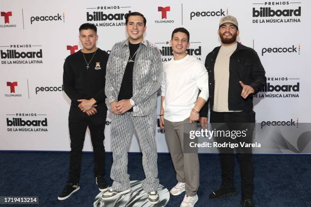 Grupo Marca Registrada attends the 2023 Billboard Latin Music Awards at Watsco Center on October 05, 2023 in Coral Gables, Florida.