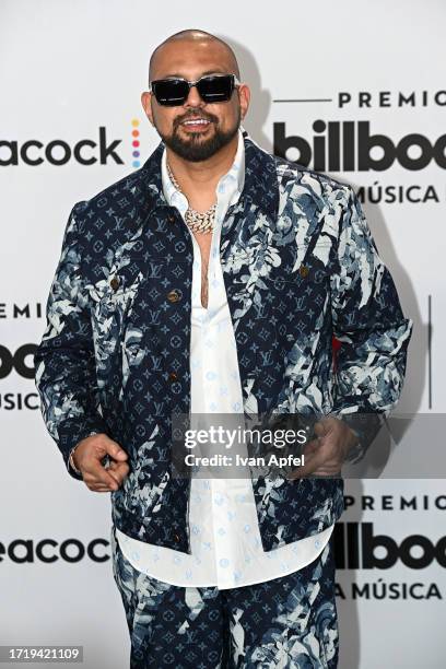 Sean Paul attends the 2023 Billboard Latin Music Awards at Watsco Center on October 05, 2023 in Coral Gables, Florida.