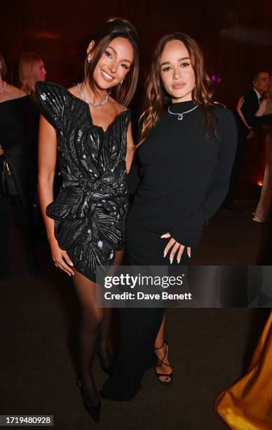 Michelle Keegan and Rose Williams attend the Bulgari High Jewellery Gala at the Bulgari Hotel on October 11, 2023 in London, England.