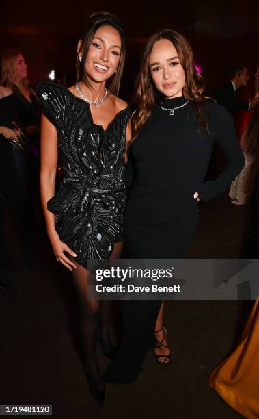 Michelle Keegan and Rose Williams attend the Bulgari High Jewellery Gala at the Bulgari Hotel on October 11, 2023 in London, England.