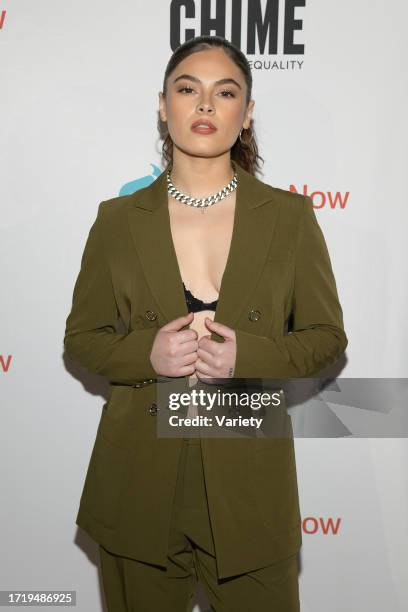 Destiny Rogers at the Make Equality Reality Gala hosted by Equality Now on October 11, 2023 in New York City, New York.