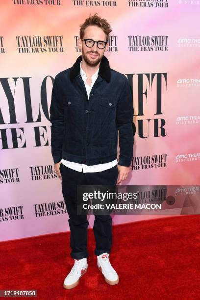 Filmmaker Sam Wrench arrives for the "Taylor Swift: The Eras Tour" concert movie world premiere at AMC The Grove in Los Angeles, California on...