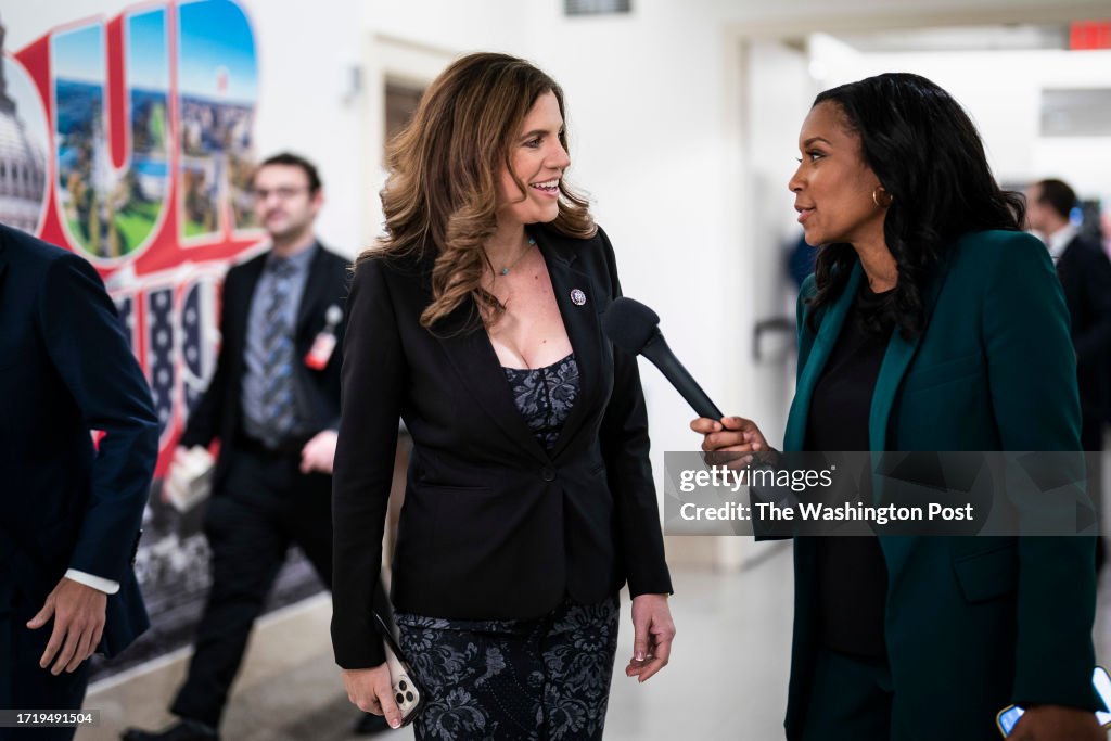 Rep Conference Rep. Nancy Mace walks to a House Republican Conference Speaker... News ...