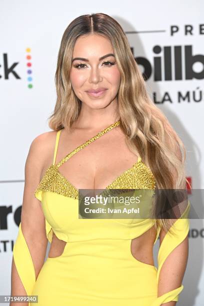 Chiquis Rivera attends the 2023 Billboard Latin Music Awards at Watsco Center on October 05, 2023 in Coral Gables, Florida.