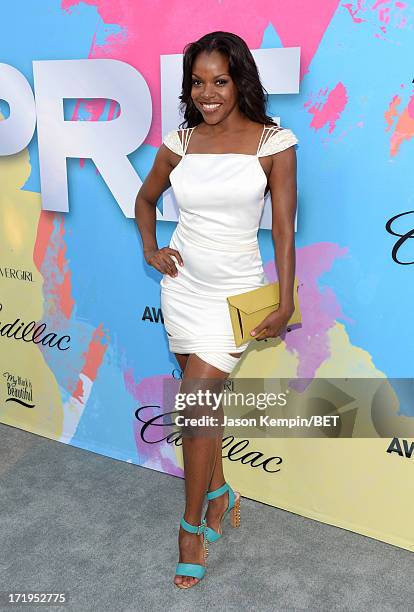 Actress Nadine Ellis attends Debra Lee's Pre-BET Awards Celebration Dinner at Milk Studios on June 29, 2013 in Los Angeles, California.