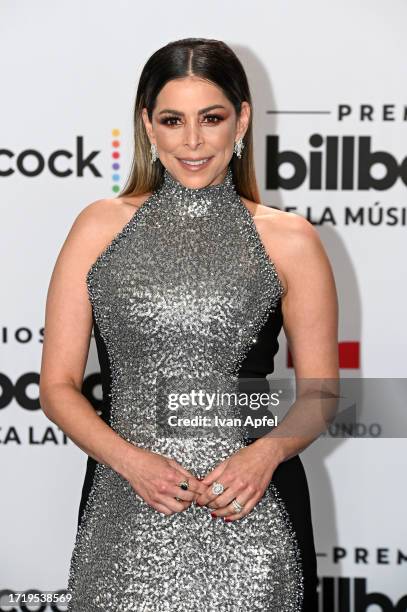 Lourdes Stephen attends the 2023 Billboard Latin Music Awards at Watsco Center on October 05, 2023 in Coral Gables, Florida.