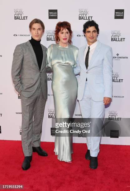 Harrison Ball, Molly Ringwald and Zac Posen attend the New York City Ballet 2023 Fall Fashion Gala at David H. Koch Theater, Lincoln Center on...