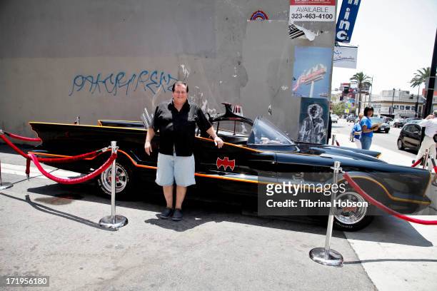 Burt Ward, Robin from the orignal 'Batman' TV series, makes an appearance with the Batmobile at In Person Inc. On June 29, 2013 in Hollywood,...